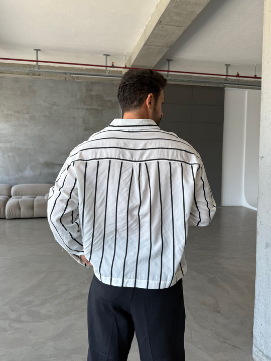 Beyaz Emestudio Pamuk Gömlek SNZ 1523