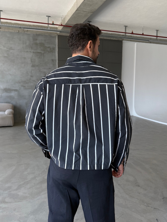 Siyah Emestudio Pamuk Gömlek SNZ 1523