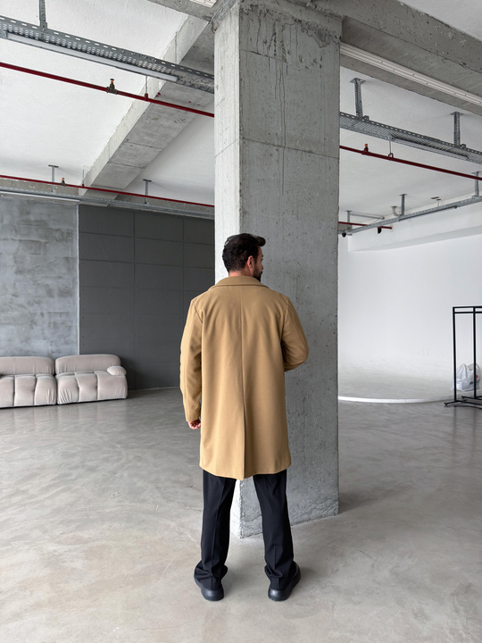 Camel Kruvaze Uzun Yün Astarlı Kaşe LNS