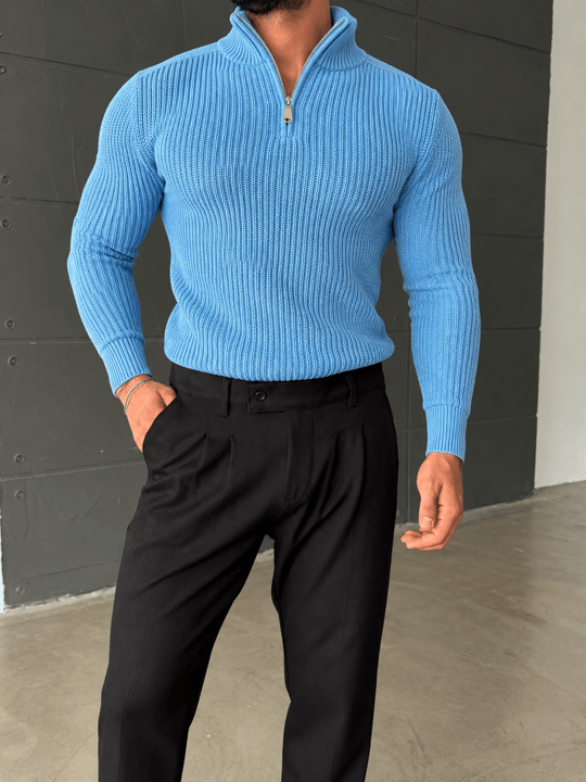 Bebemavi Yarım Fermuarlı Elegant Basic Kazak TB