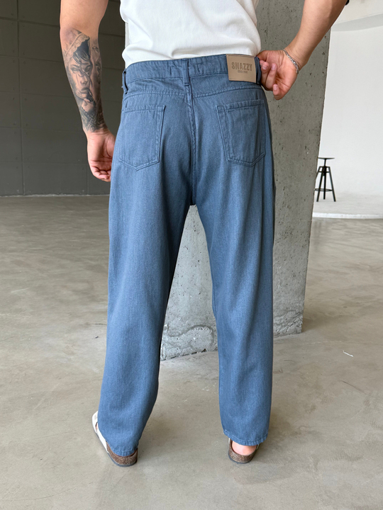 Mavi Baggy Kot Pantalon SNZ 005