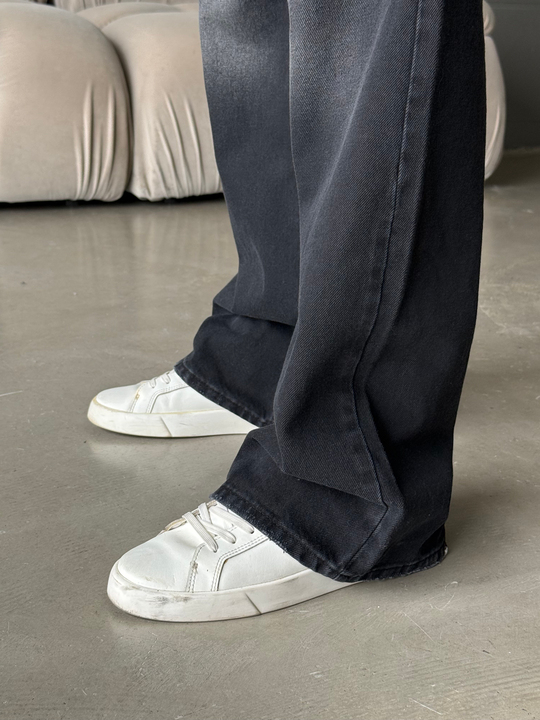 Siyah İspanyol Paça Kot Pantalon BRR 6019
