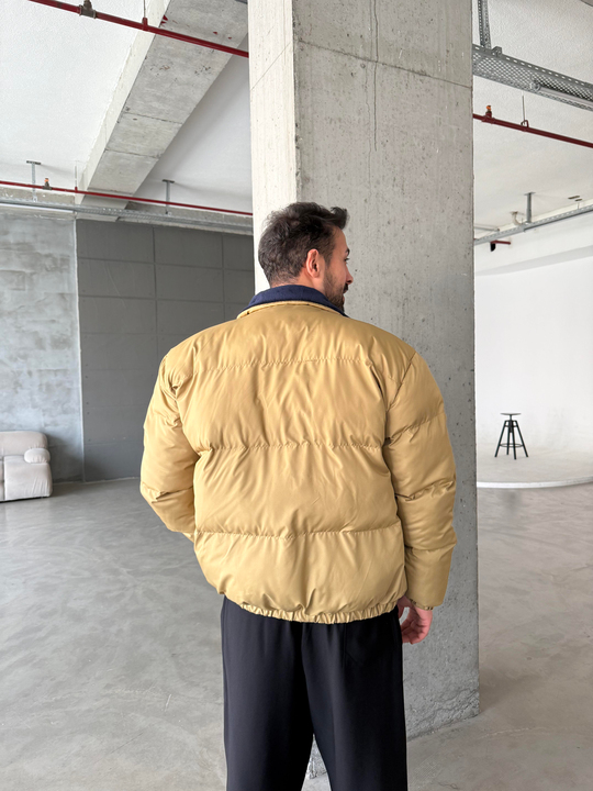 Camel Şişme Boyun Kadife Mont LNS 639