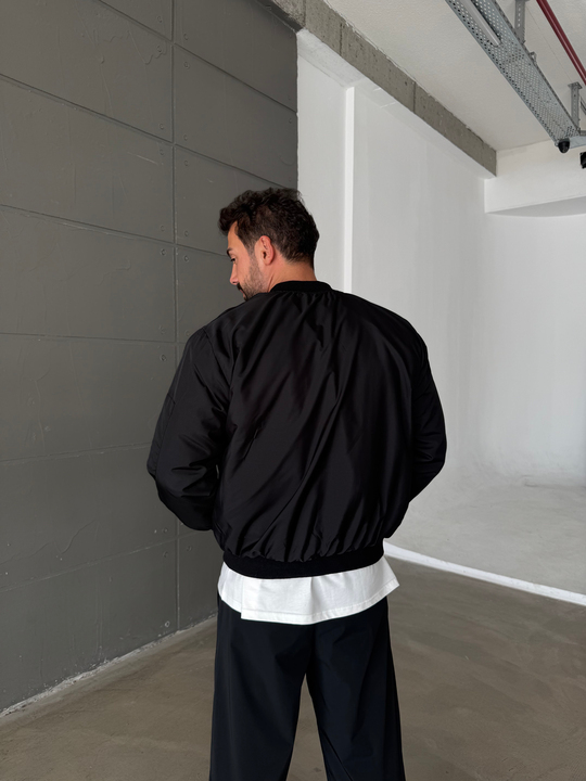 Siyah Bomber Basic Astarlı Mont TB
