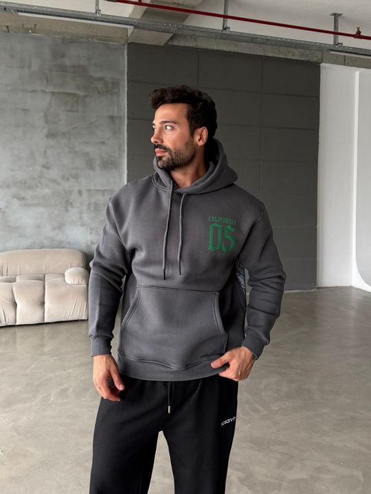 Boyamagri Kangru Kapşonlu California 3 İplik Hoodie Model 8