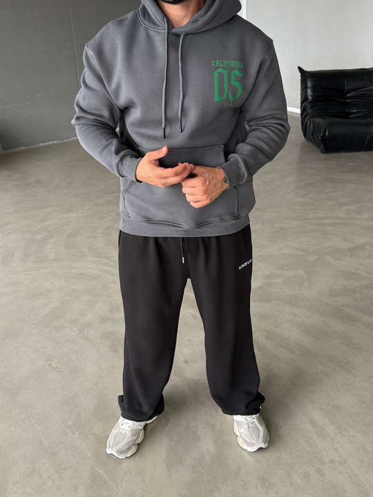 Boyamagri Kangru Kapşonlu California 3 İplik Hoodie Model 8