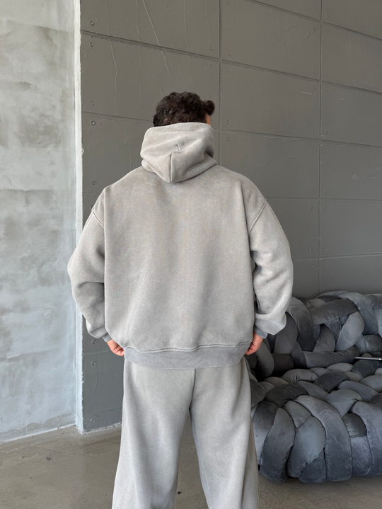 Boyamagri Kangru Yıkamalı Compak Hoodie Boxy Kalıp PLZ 27504