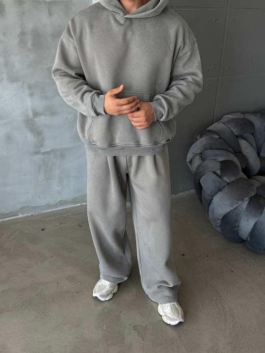 Boyamagri Kangru Yıkamalı Compak Hoodie Boxy Kalıp PLZ 27504