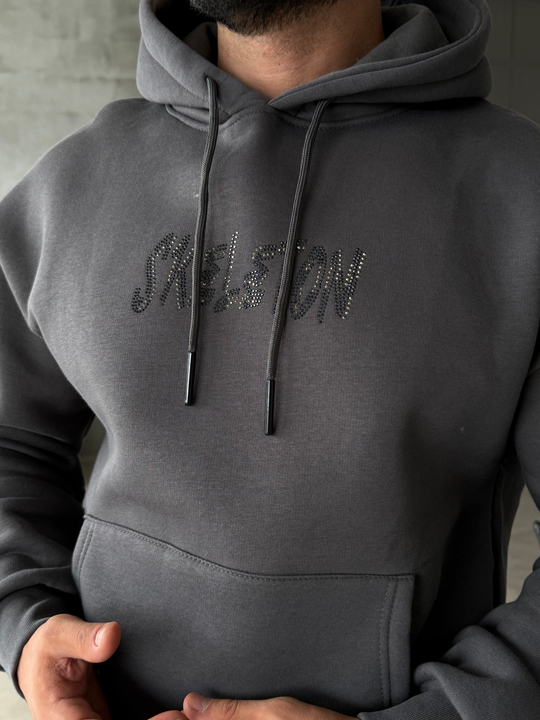 Boyamagri Kanguru Skeleton 3 İplik Hoodie Model 24