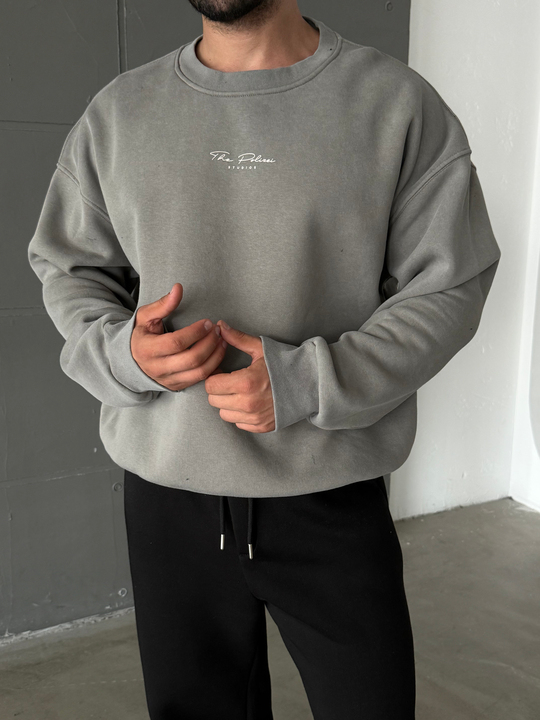 Gri Polizei Boxy Yıkamalı Bisiklet Yaka PLZ 5005