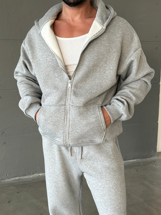 Grimelanj SC Core Üç İplik Tam Zip Sweatshirt