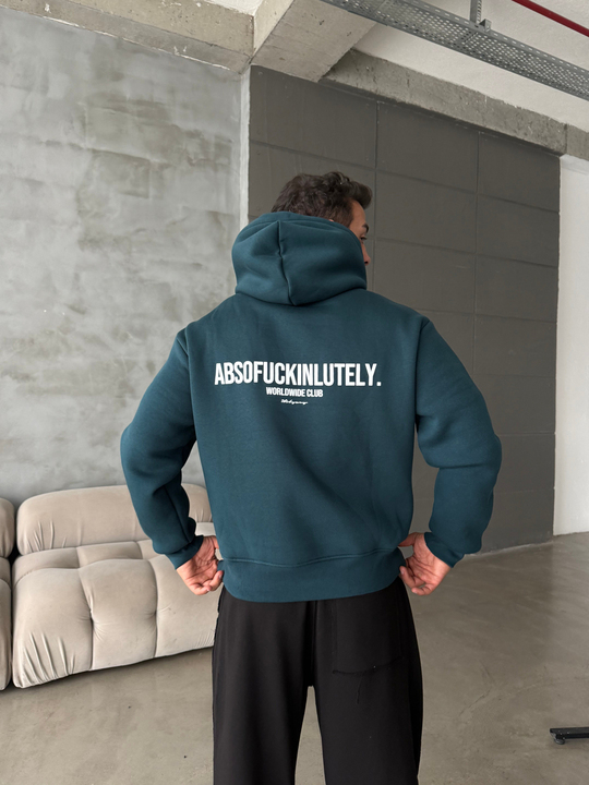 Zümrüt Abso Baskılı Boxy Fit 3 İplik Sweatshirt RSP 5010