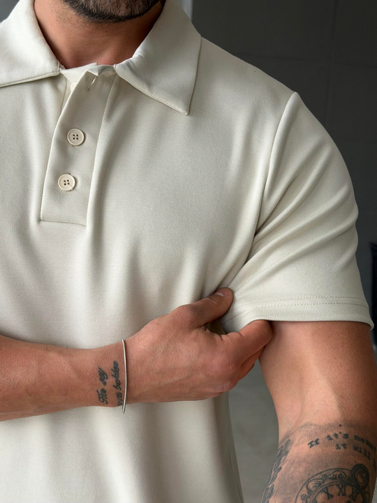 Bej Premium Pike Polo Yaka Antioch 9446