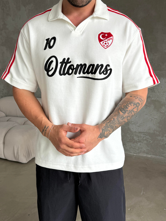 Beyaz Türkiye Ottoman Polo Tişört RSP 1015