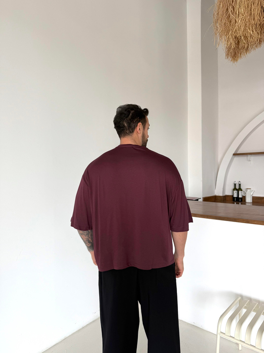 Bordo Oysho Suprem Bol T-SHİRT PNC 8150