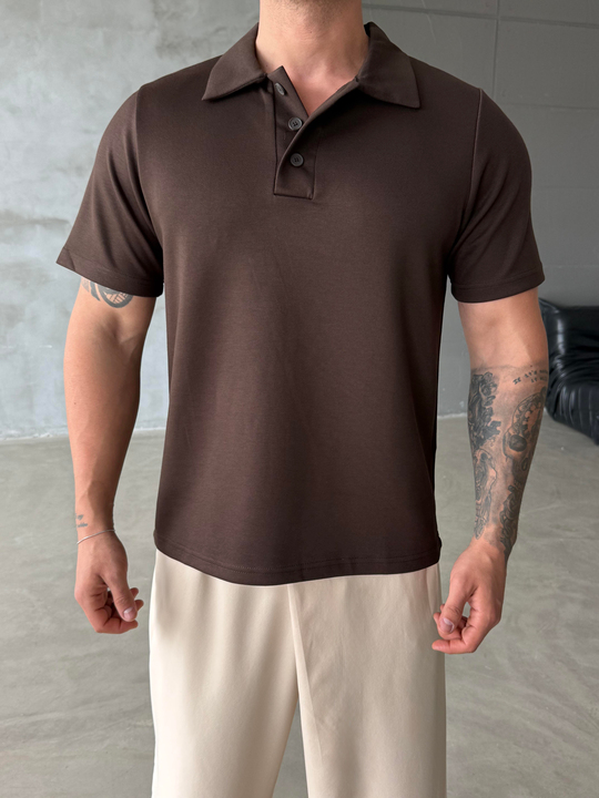 Kahve Premium Pike Polo Yaka Antioch 9446