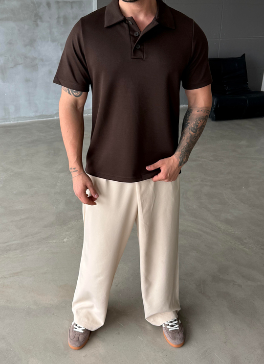 Kahve Premium Pike Polo Yaka Antioch 9446