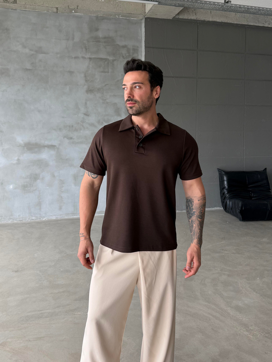 Kahve Premium Pike Polo Yaka Antioch 9446
