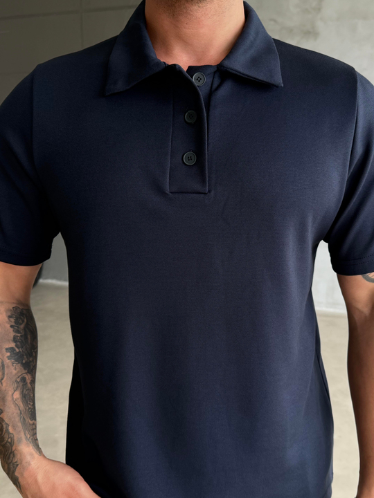 Lacivert Premium Pike Polo Yaka Antioch 9446