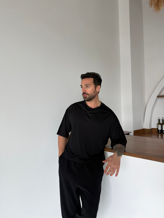 Siyah Oysho Suprem Bol T-SHİRT PNC 8150
