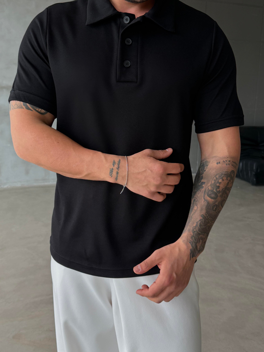 Siyah Premium Pike Polo Yaka Antioch 9446