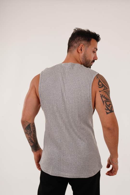 ATLETGri Raporlu Biyeli Sıfır Kol Oversize