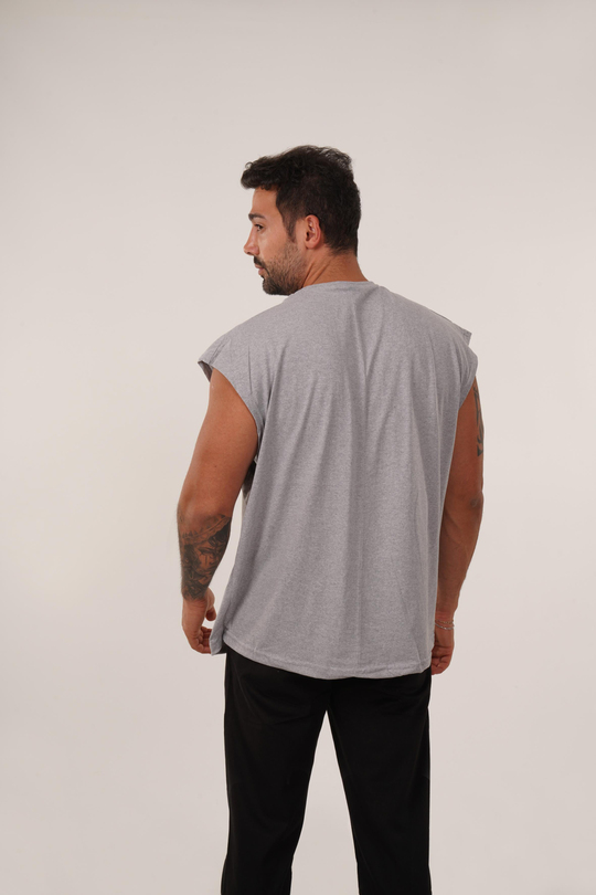 ATLETGri Sıfır Kol Suprem Oversize Atlet