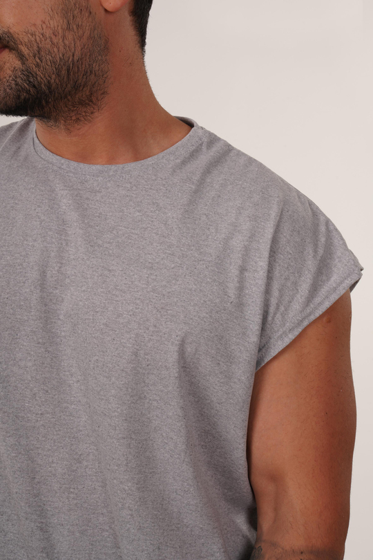 ATLETGri Sıfır Kol Suprem Oversize Atlet