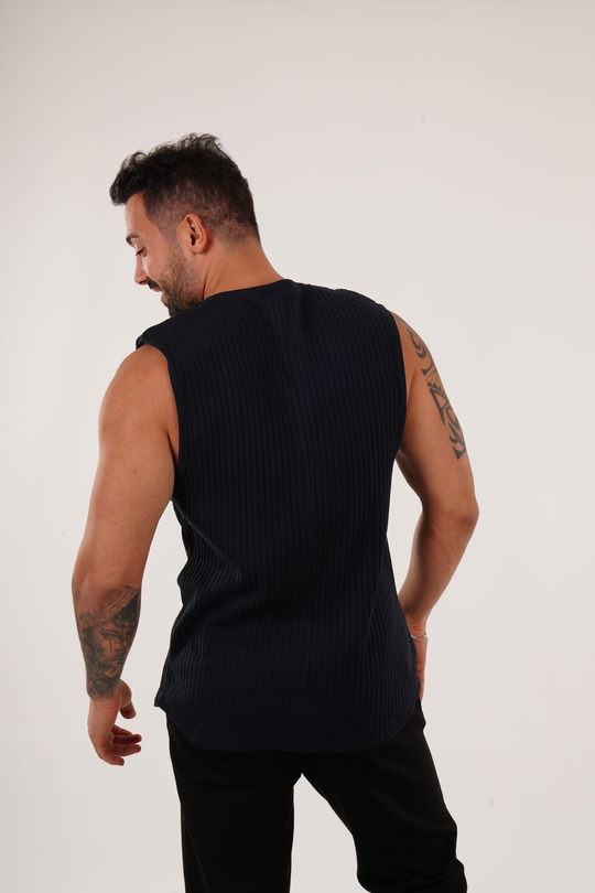 ATLETLacivert Raporlu Biyeli Sıfır Kol Oversize