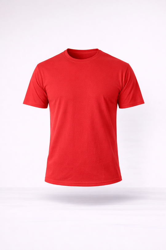 BASİC TSHİRTLERKırmızı Kıırmızı Slim Fit Basic T-SHİRT TB