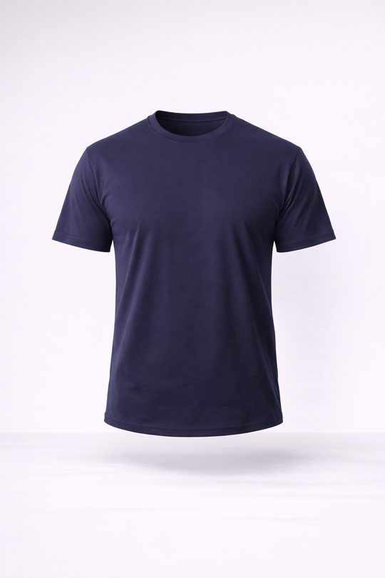 BASİC TSHİRTLERLacivert Lacivert Slim Fit Basic T-SHİRT TB