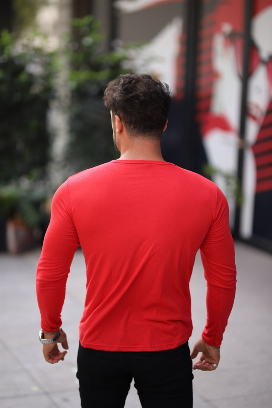 BODYErkek Kırmızı Slim Fit Body