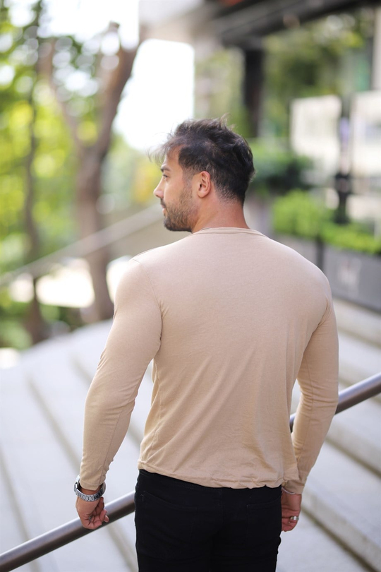 BODYErkek Krem Slim Fit Body