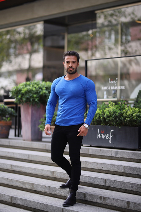 BODYErkek Lacivert Slim Fit Body