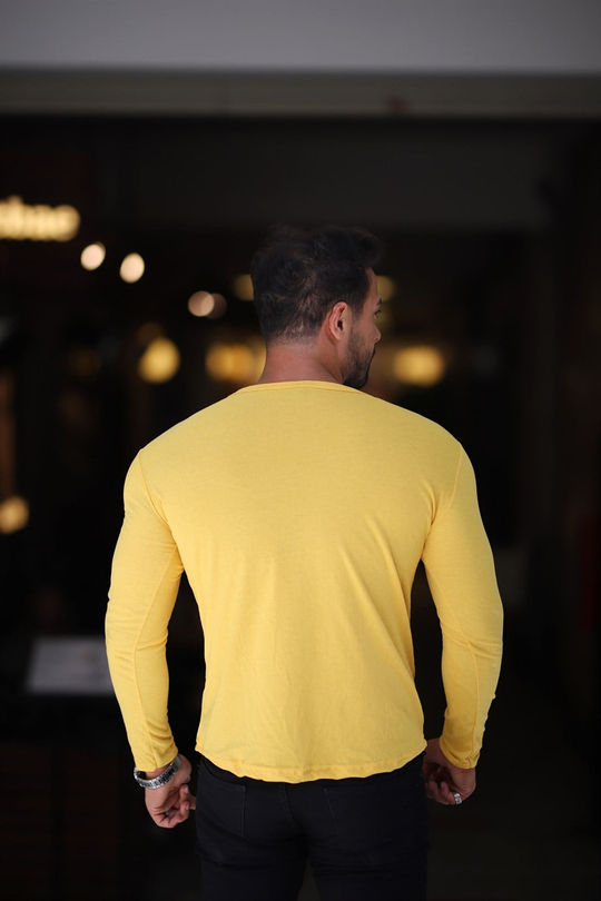 BODYErkek Sarı Slim Fit Body