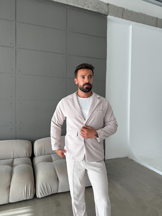CEKETBej Kadife Oversize Takım  SNZ K5020