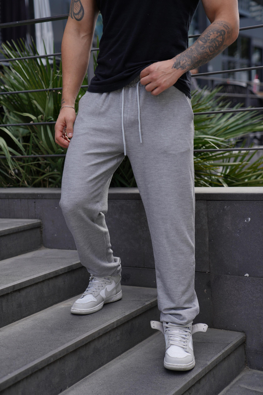 EŞOFMAN ALTI & JOGGERGri Baggy Burgu Eşofman TK 1012