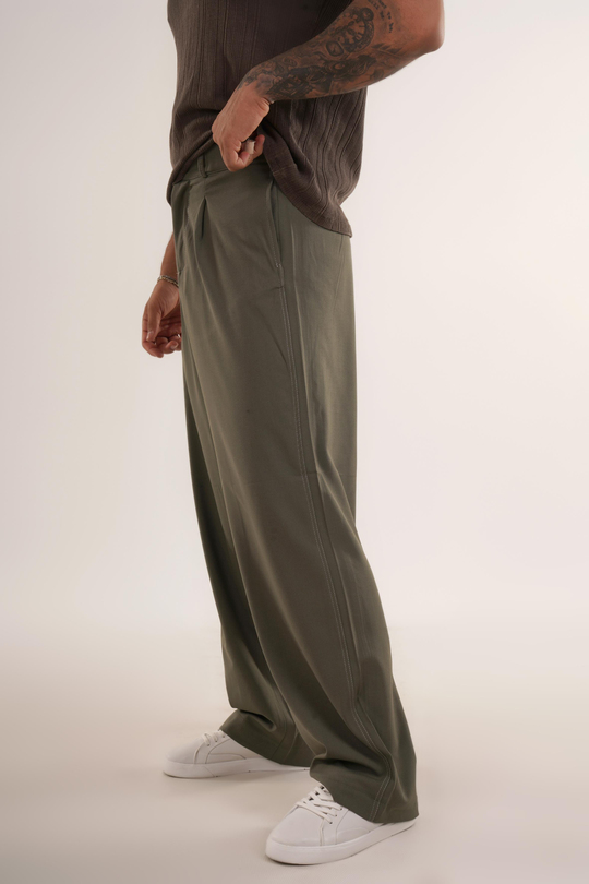EŞOFMAN ALTI & JOGGERHaki Yüksek Kalite Kumaş Baggy Pant. VMS 40006