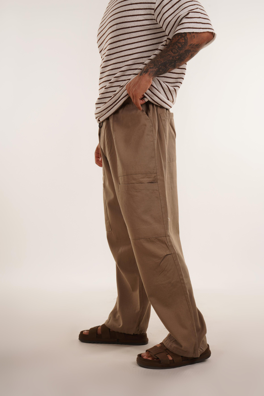 EŞOFMAN ALTI & JOGGERKahve Ön Dört Cepli Baggy Pant. VMS 40697
