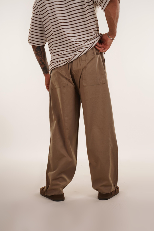 EŞOFMAN ALTI & JOGGERKahve Ön Dört Cepli Baggy Pant. VMS 40697