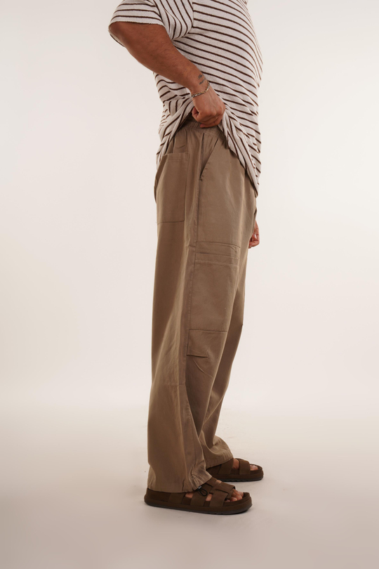 EŞOFMAN ALTI & JOGGERKahve Ön Dört Cepli Baggy Pant. VMS 40697