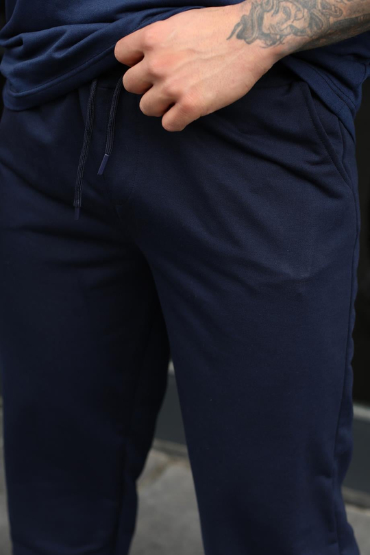EŞOFMAN ALTI & JOGGERLacivert 2 İplik Oversize Kelepçe Paça Eşofman SC