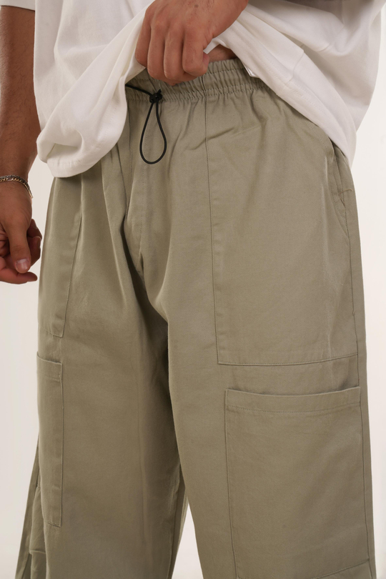 EŞOFMAN ALTI & JOGGERSuyeşili Ön Dört Cepli Baggy Pant. VMS 40697