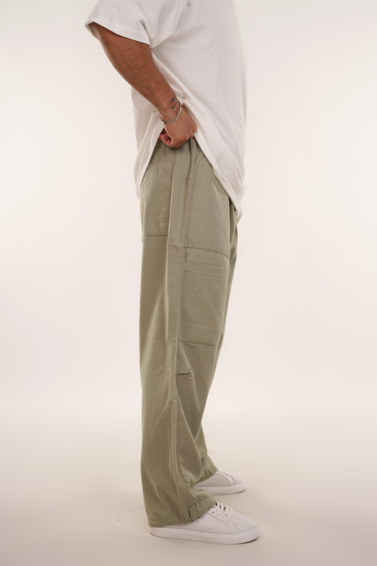 EŞOFMAN ALTI & JOGGERSuyeşili Ön Dört Cepli Baggy Pant. VMS 40697