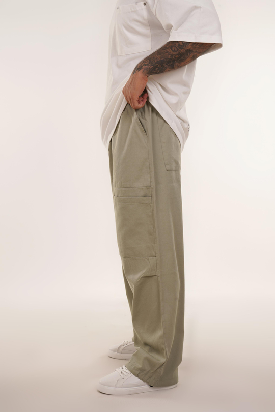 EŞOFMAN ALTI & JOGGERSuyeşili Ön Dört Cepli Baggy Pant. VMS 40697