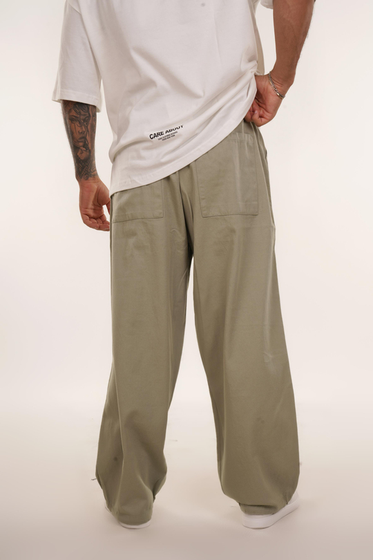 EŞOFMAN ALTI & JOGGERSuyeşili Ön Dört Cepli Baggy Pant. VMS 40697