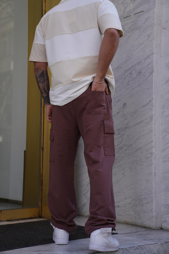 EŞOFMAN ALTIGülkurusu 2 İplik Kargo Cep Stoper Paça Baggy Eşofman MHL