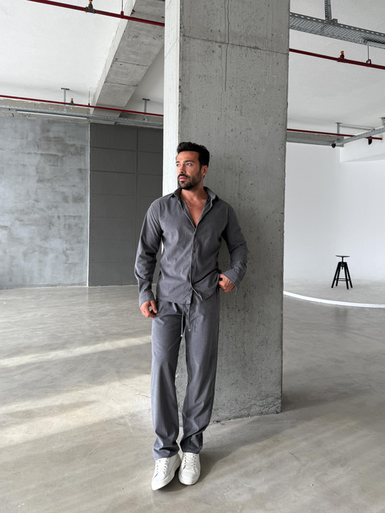 Eşofman TakımıAntrasit Oversize İthal Kadife Takım SC