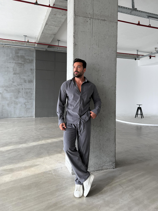 Eşofman TakımıAntrasit Oversize İthal Kadife Takım SC