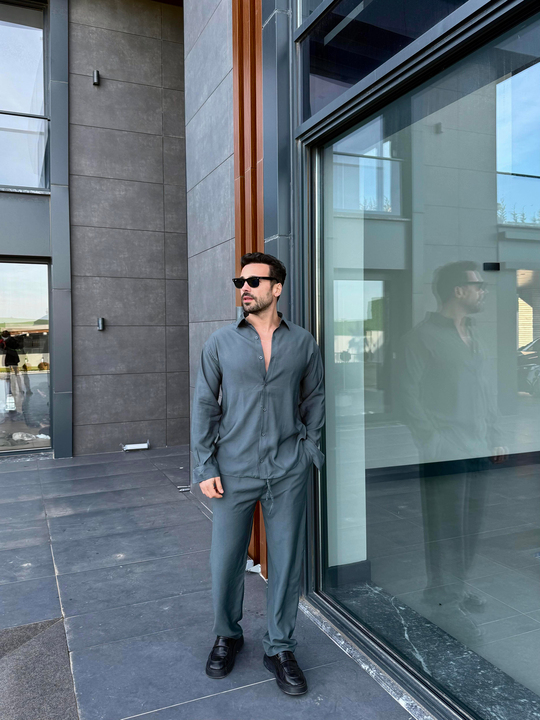 EŞOFMAN TAKIMIFüme Diogenal Tensel Pamuk Oversize Takım SNZ 1320